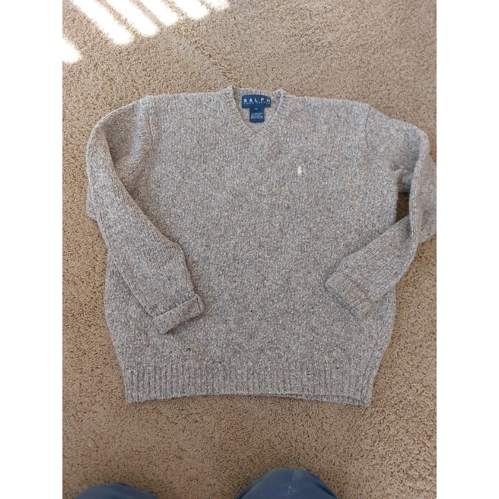 Vintage Woman's Sweater by Ralph Lauren, Size L, Wool & Silk Blend (B15)